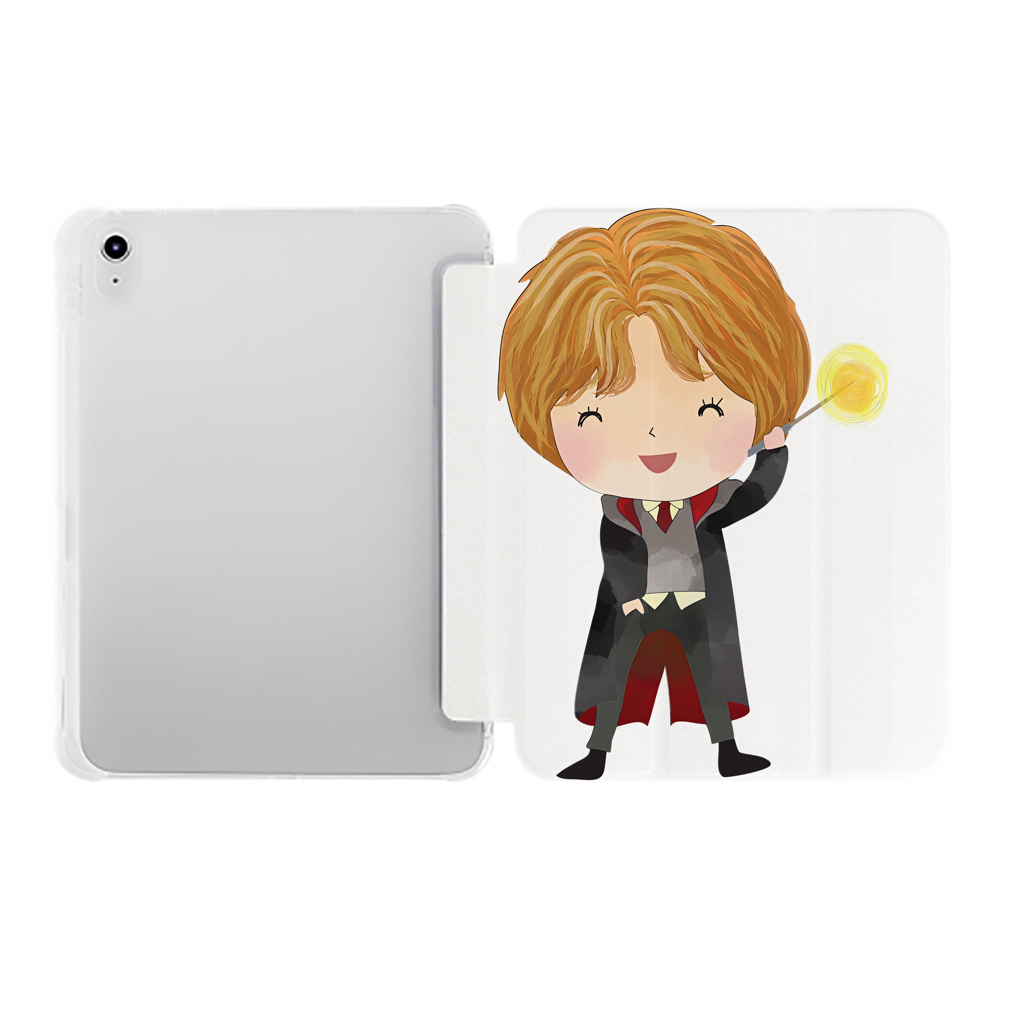 （画像用） Harry Potter ハリー・ポッターシリーズ IPad ケース ペン収納付き 三つ折りスタンド PUレザー×シリコン 対応機種9.5/10.5/10.9インチ